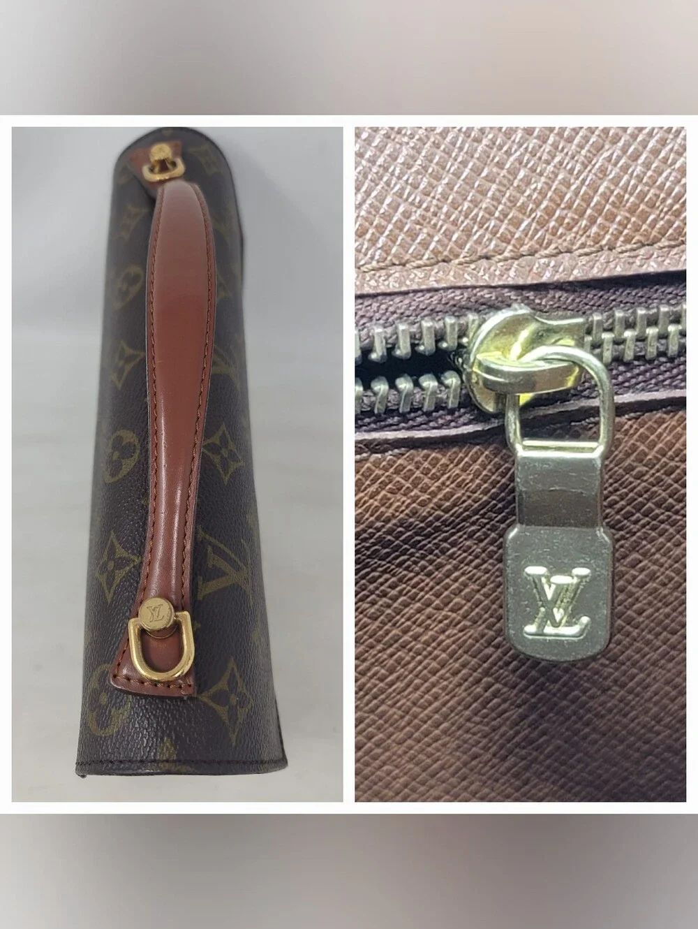 Louis Vuitton Monceau Monogram 28 Canvas Crossbody Shoulder Hand Bag Authentic